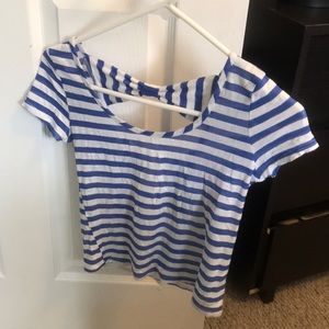 Cute striped summer crop top!